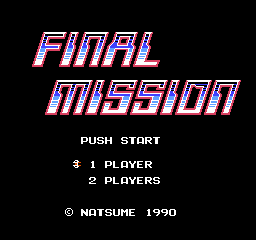 Final Mission Title Screen